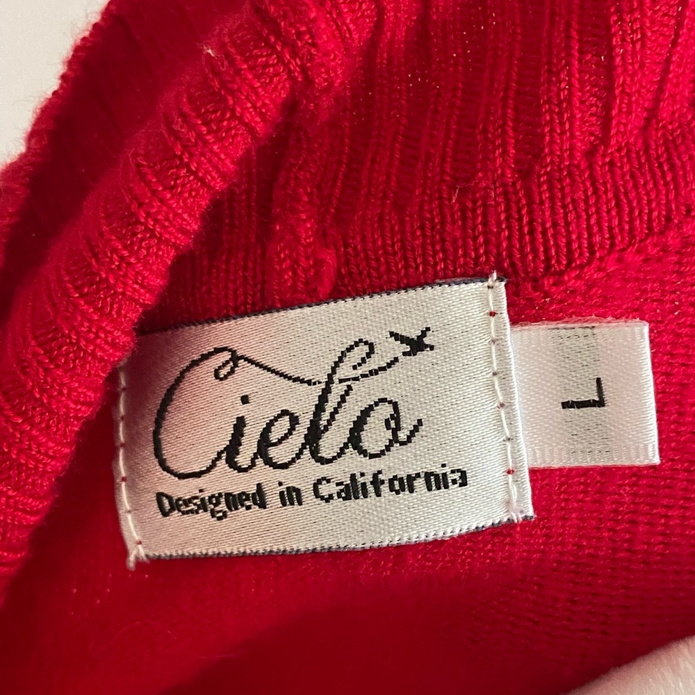 Red Open Cardigan - Picture 2 of 2